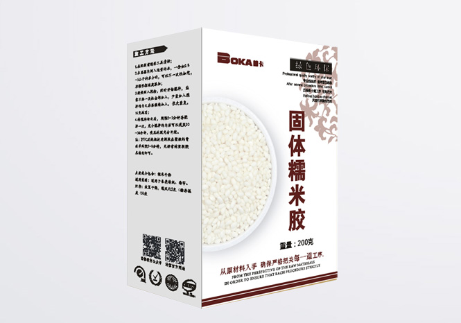 固体糯米胶干粉（白盒装）